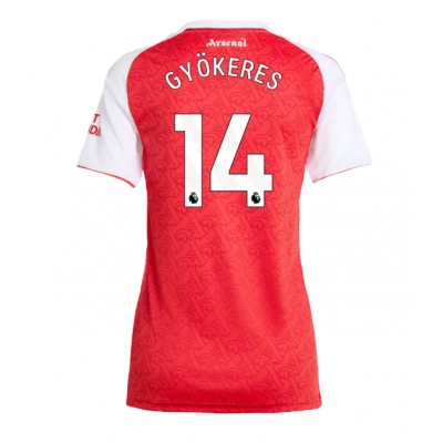 Maglie da calcio Arsenal Viktor Gyokeres #14 Prima Maglia Femminile 2025-26 Manica Corta Maglie da calcio Arsenal Viktor Gyokeres #14 Prima Maglia Femminile 2025-26 Manica Corta